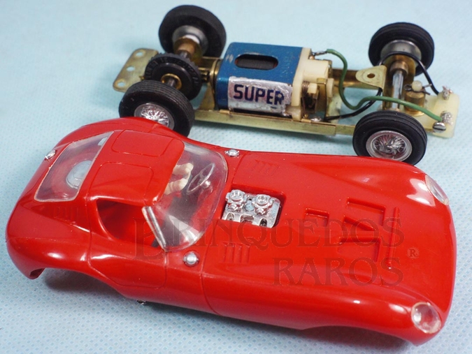 Brinquedo antigo Cheetah GT vermelha com chassi de latão 100% original Perfeito estado Ano 1967