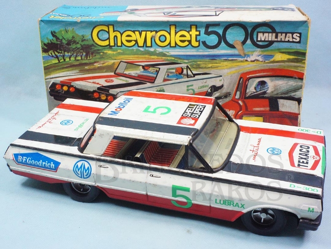 Brinquedo antigo Chevrolet Impala Versão 500 Milhas com 35,00 cm de comprimento Década de 1970