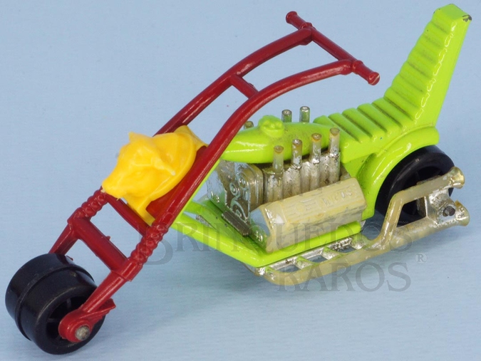 Brinquedo antigo Chopper Chop Suey verde Superfast Brazilian Matchbox Inbrima 1970
