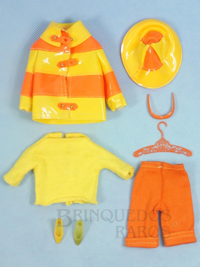 Brinquedo antigo Conjunto completo Clam Diggers com 6 itens fabricados no Japão Ano 1966