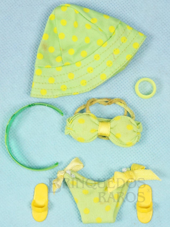 Brinquedo antigo Conjunto completo Surf`s Up com 6 itens fabricados no Japão Ano 1966