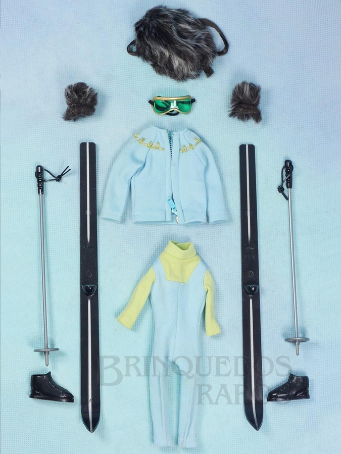 Brinquedo antigo Conjunto completo Zero Cool com 9 itens Ano 1966