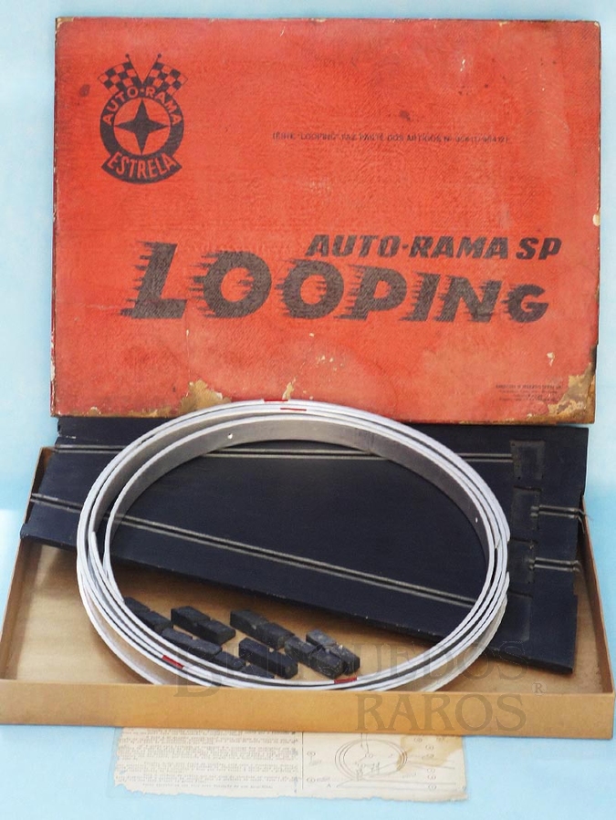 Brinquedo antigo Conjunto de Pista em Looping para Autorama 100% original completo Perfeito estado Ano 1968