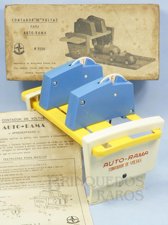 Brinquedo antigo Contador de Voltas licença Gilbert Co. Ano 1963 a 1965