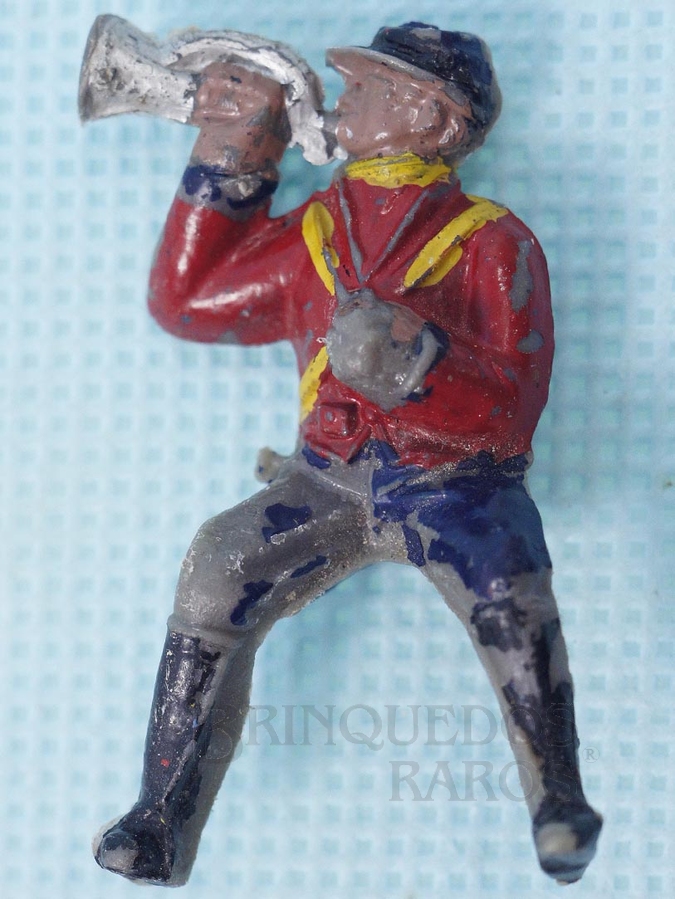 Brinquedo antigo Corneteiro a Cavalo do Exército Paraguaio Batalha do Tuiutí Década de 1960