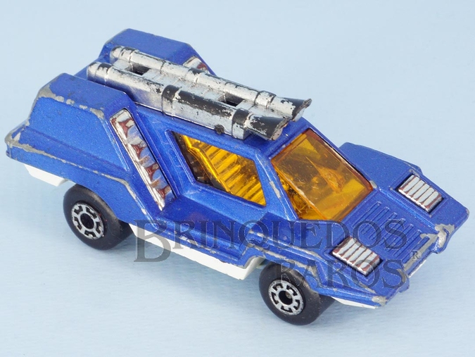 Brinquedo antigo Cosmobile Superfast azul Brazilian Matchbox Inbrima 1970