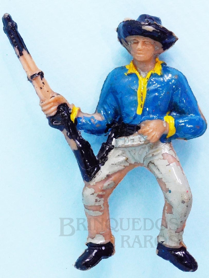 Brinquedo antigo Cowboy a Cavalo com rifle Cowboy de Montar numerado 129 Casablanca Década de 1960
