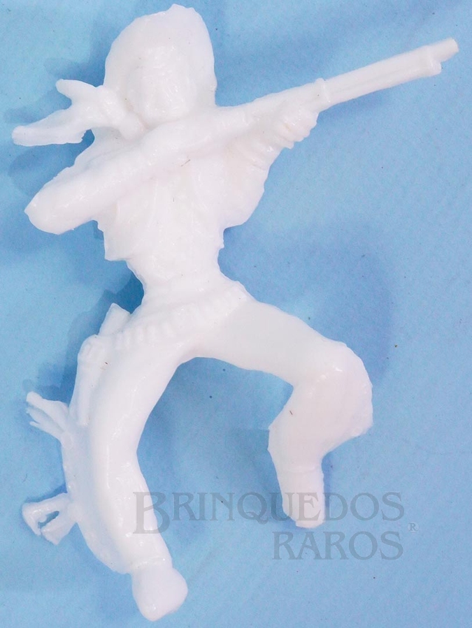 Brinquedo antigo Cowboy com rifle montado a Cavalo 9,00 cm de altura Década de 1990