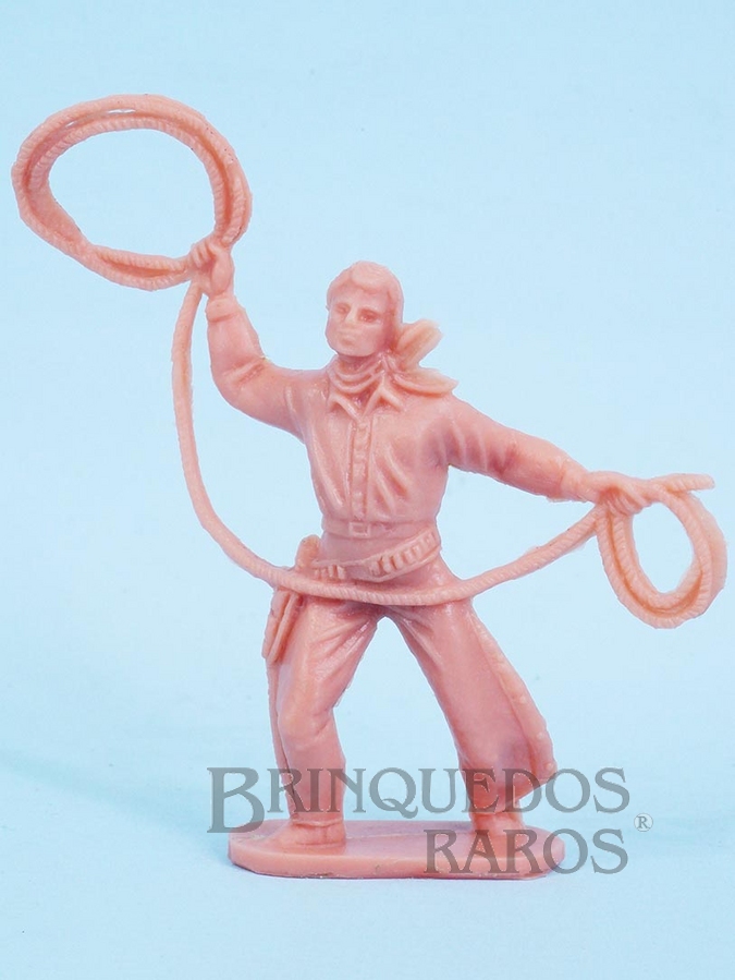 Brinquedo antigo Cowboy de pé com laço  Semelhante a Figura Gulliver Década de 1990