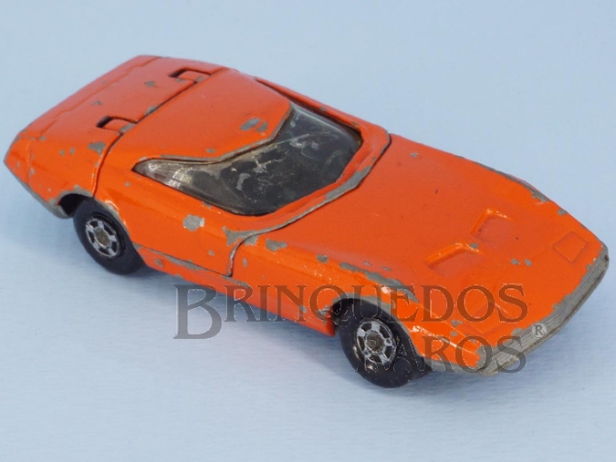 Brinquedo antigo Dodge Charger MK III Superfast laranja Brazilian Matchbox Inbrima 1970