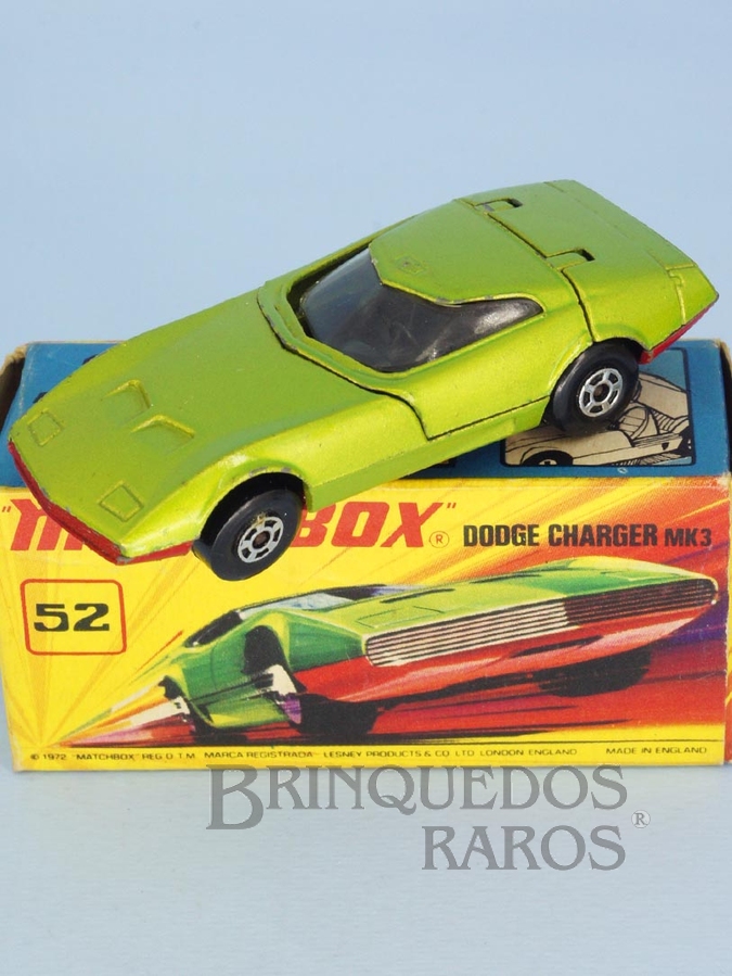 Brinquedo antigo Dodge Charger MK III Superfast verde
