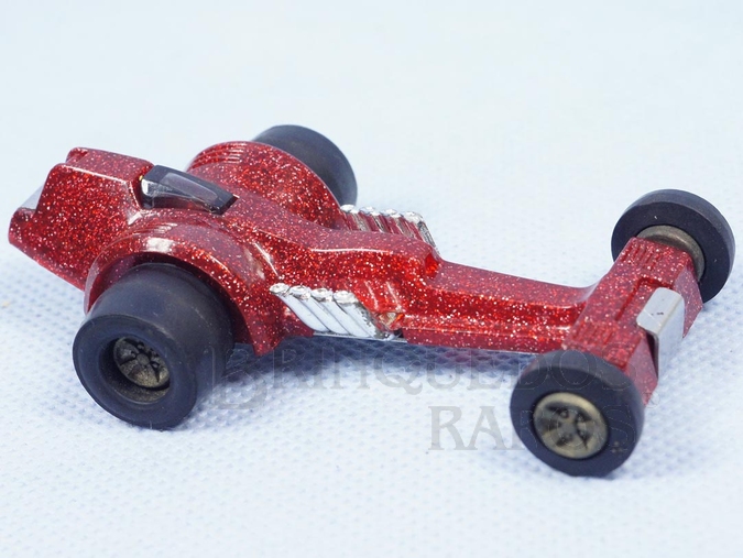 Brinquedo antigo Dragster Strip Whip com 8,5 cm de comprimento Série Tonka Tote Carroceria de plástico metalizado Década de 1970