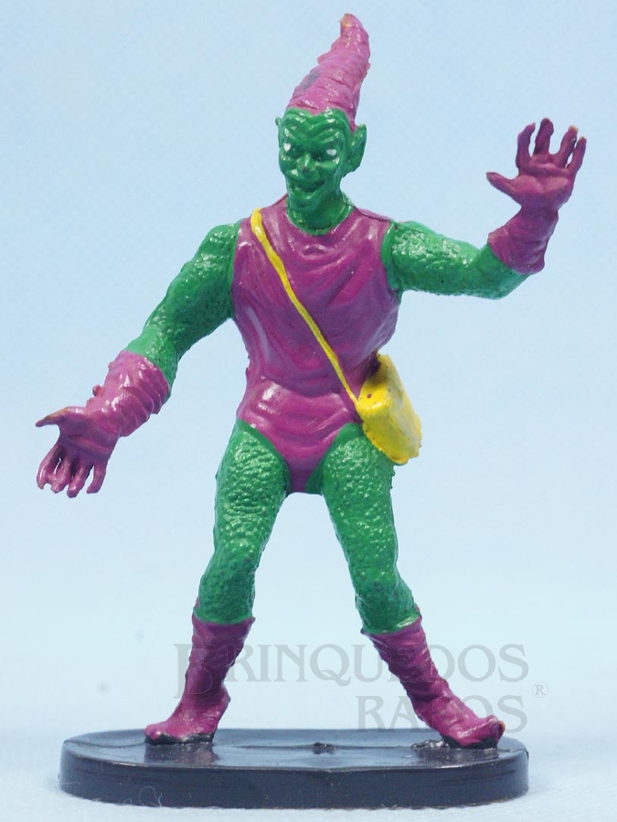 Brinquedo antigo Duende Verde de plástico pintado Década de 1970