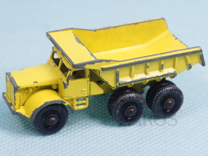 Brinquedo antigo Euclid Quarry Truck black plastic Regular Wheels