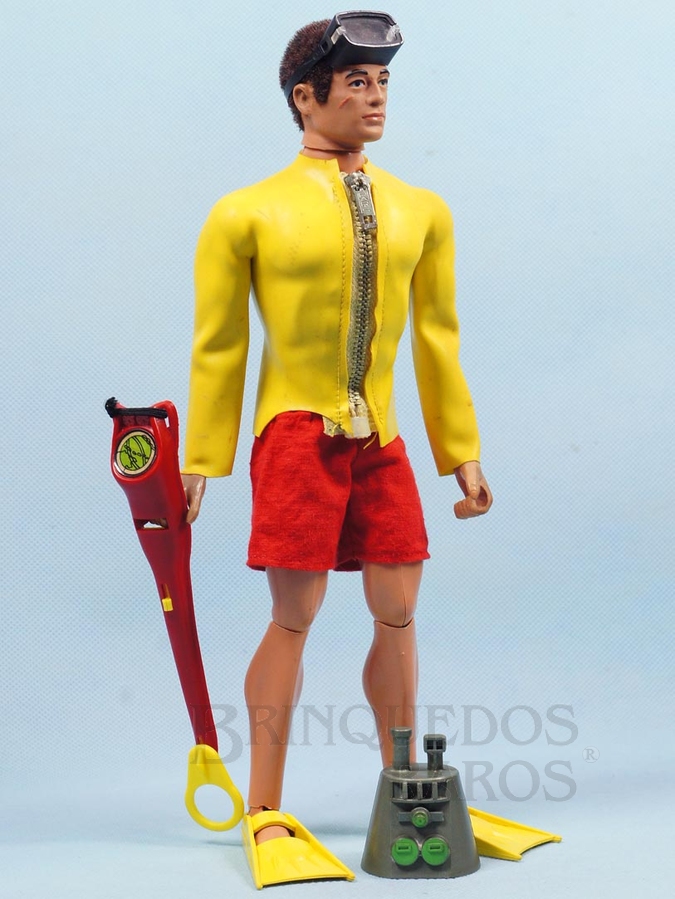 Brinquedo antigo Falcon Aventura Resgate do Míssil Atômico Detector da Ameaça Explosiva 100% original completo com 6 itens Primeira Série Ano 1977 Preço sem o Boneco 