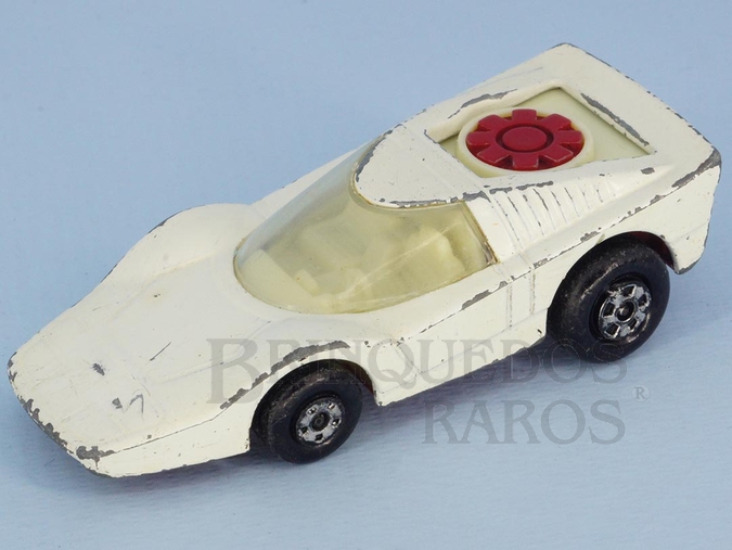 Brinquedo antigo Fandango Superfast Rola-Matics branco Brazilian Matchbox Inbrima 1970