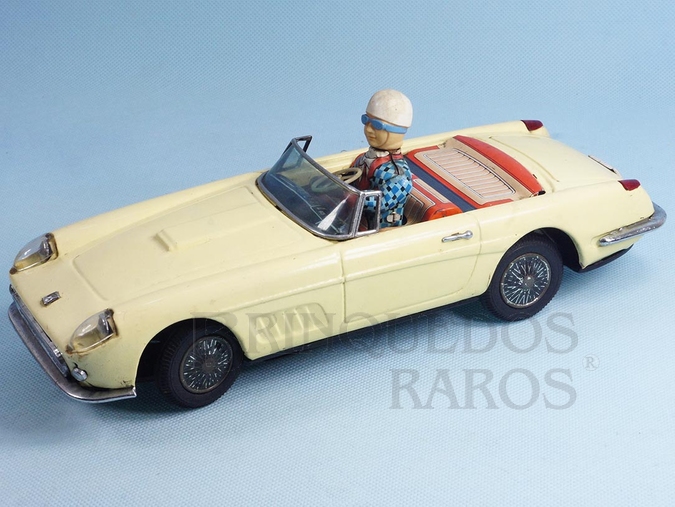 Brinquedo antigo Ferrari 250 GT LWB California Spider 1958 conversível Motorista com movimento Década de 1960