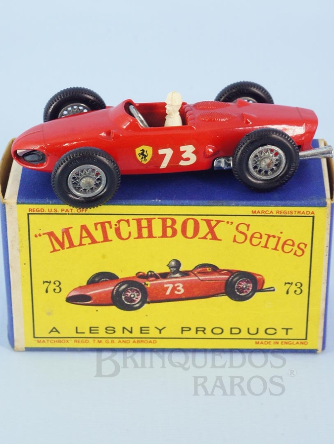 Brinquedo antigo Ferrari Racing Car black plastic Regular Wheels