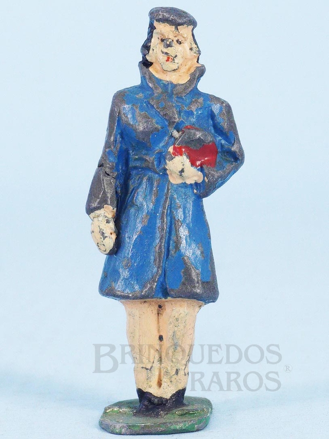 Brinquedo antigo Figura de passageiro para trem elétrico com 3,50 cm de altura Década de 1970