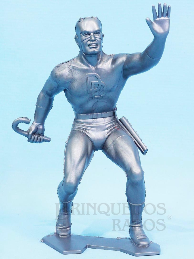 Brinquedo antigo Figura do Demolidor com 14,00 cm de altura Reedição da figura fabricada pela Marx Toys em 1967 Década de 1990