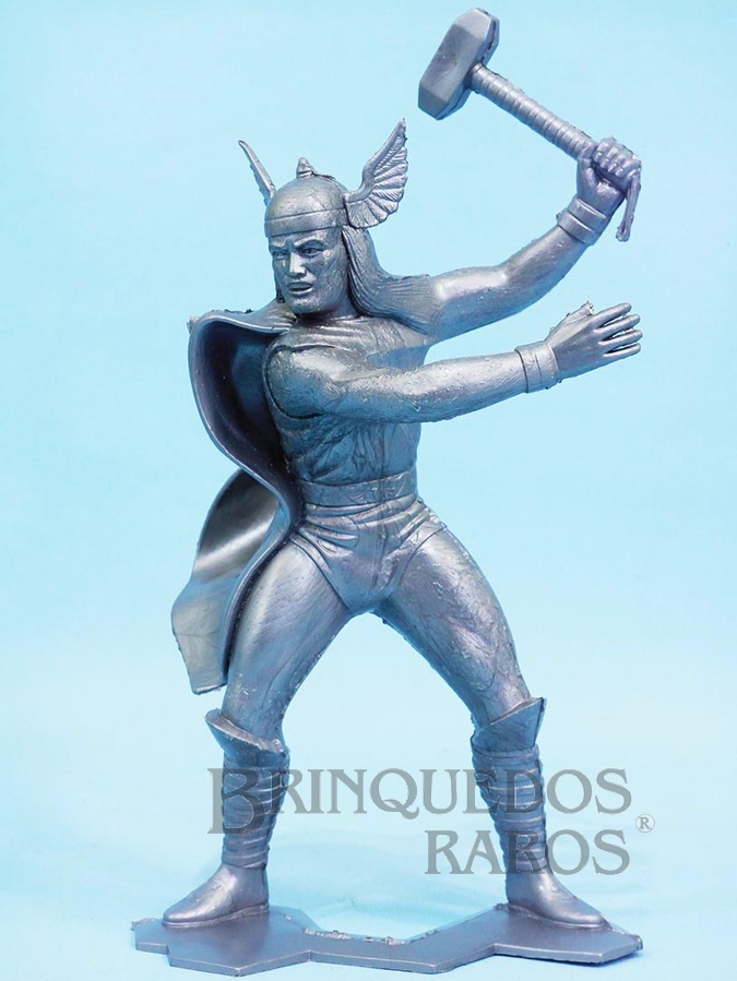 Brinquedo antigo Figura do Thor com 18,00 cm de altura Reedição da figura fabricada pela Marx Toys em 1967 Década de 1990