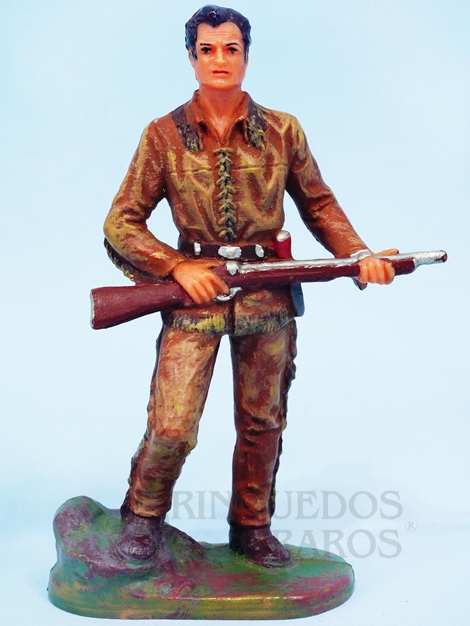 Brinquedo antigo Figura Old Shatterhand Figura Matriz do Caçador de Búfalos Casablanca pintura original Década de 1990




