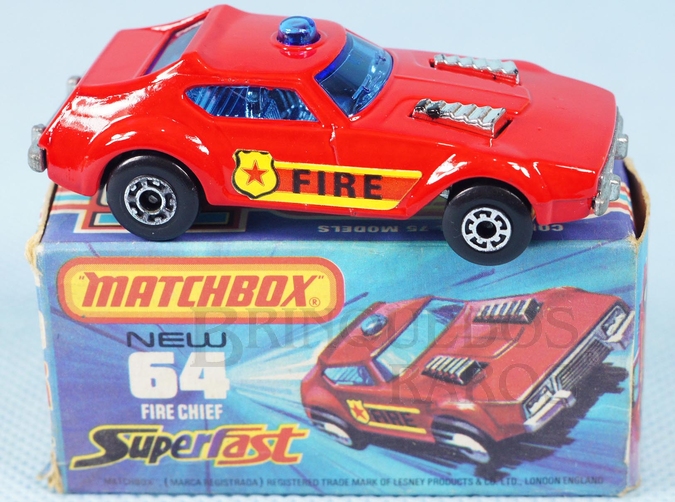 Brinquedo antigo Fire Chief Superfast