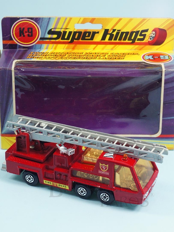 Brinquedo antigo Fire Tender Série Super Kings Década de 1970