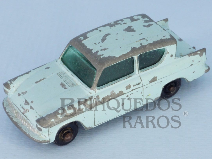 Brinquedo antigo Ford Anglia 1961 Black Plastic Regular Wheels