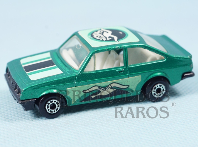 Brinquedo antigo Ford Escort RS 2000 Superfast verde Seagull