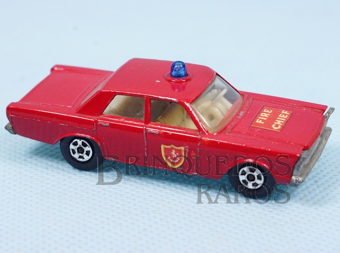 Brinquedo antigo Ford Galaxie Fire Chief Superfast Transitional Weels
