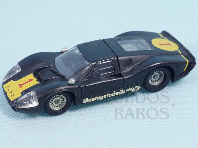 Brinquedo antigo Ford Mark IV Le Mans preto Fabricado pela Brosol Solido brésilienne Datado 2-1969