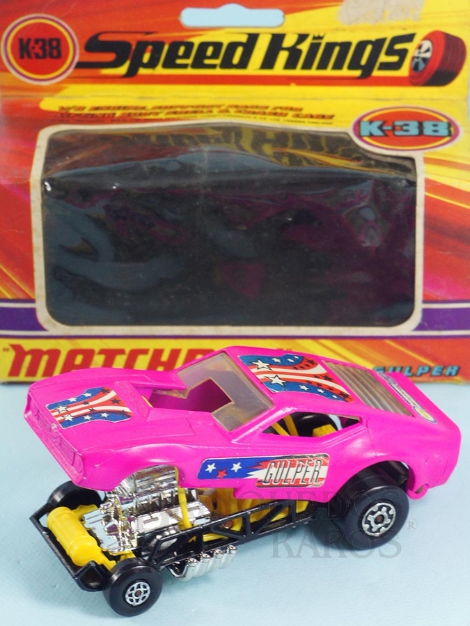 Brinquedo antigo Ford Mustang Gus s Gulper Série Speed Kings Década de 1970