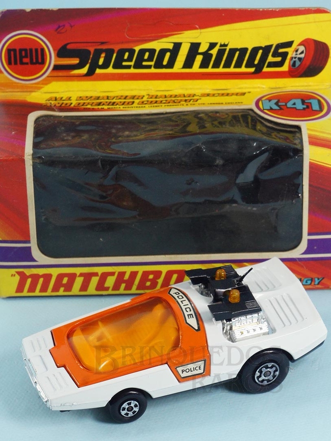 Brinquedo antigo Fuzz Buggy Série Speed Kings Década de 1970