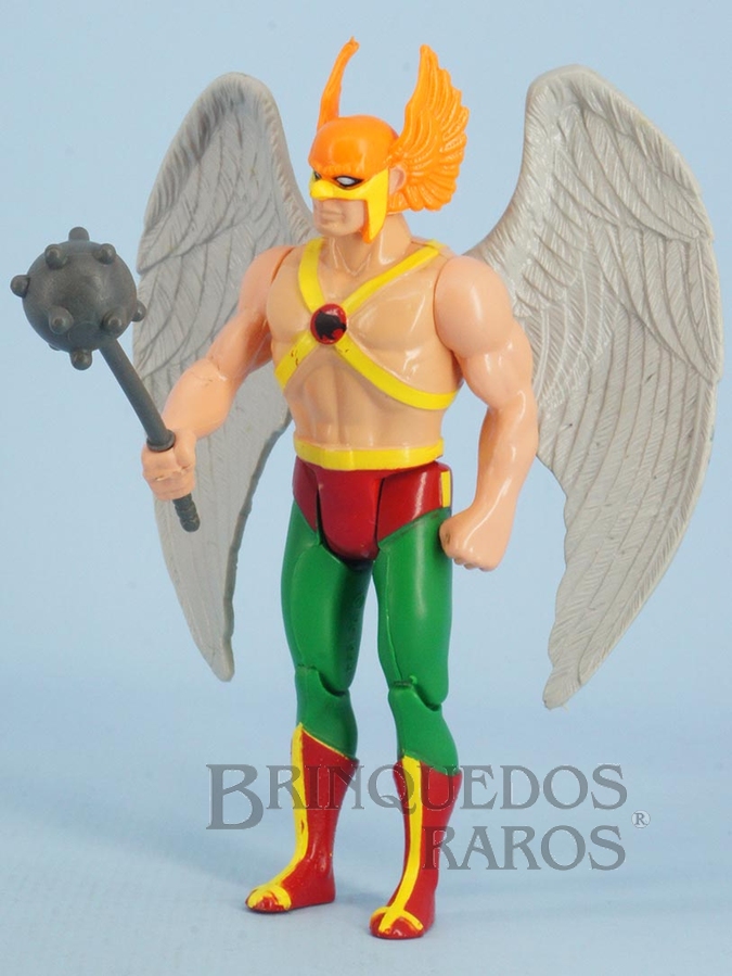 Brinquedo antigo Boneco do Gavião Negro articulado completo Coleção Super Powers perfeito estado 100% original completo com Clava Cartela e Mini Comic Ano 1987