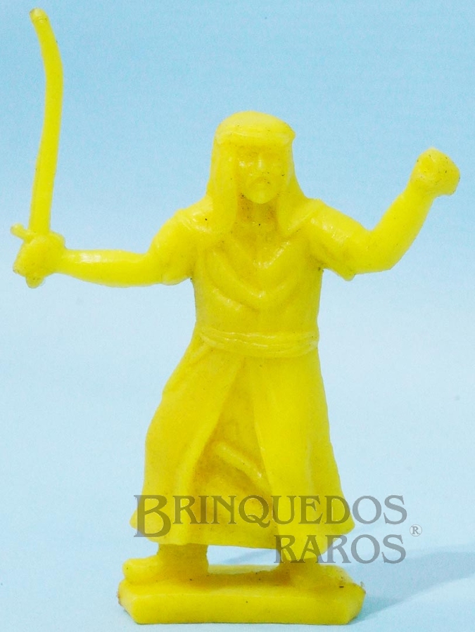 Brinquedo antigo Guerreiro Árabe com Cimitarra Cópia Timpo Toys Década de 1970