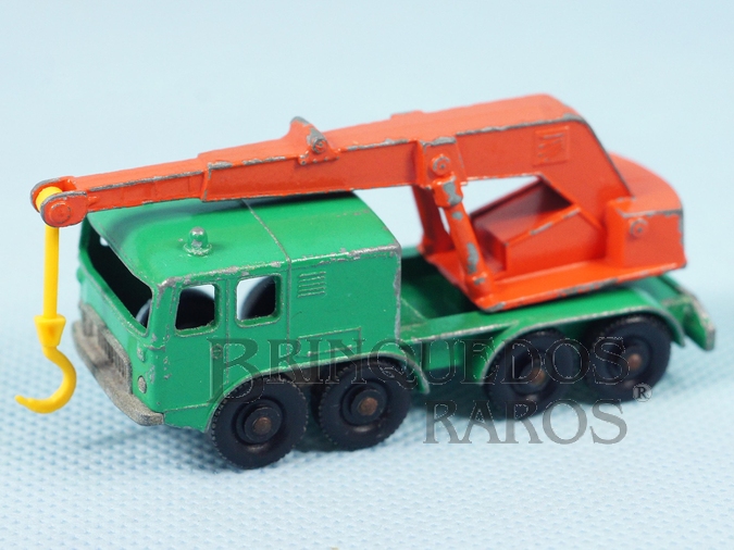 Brinquedo antigo Guindaste Eight Wheel Crane Truck black plastic Regular Wheels