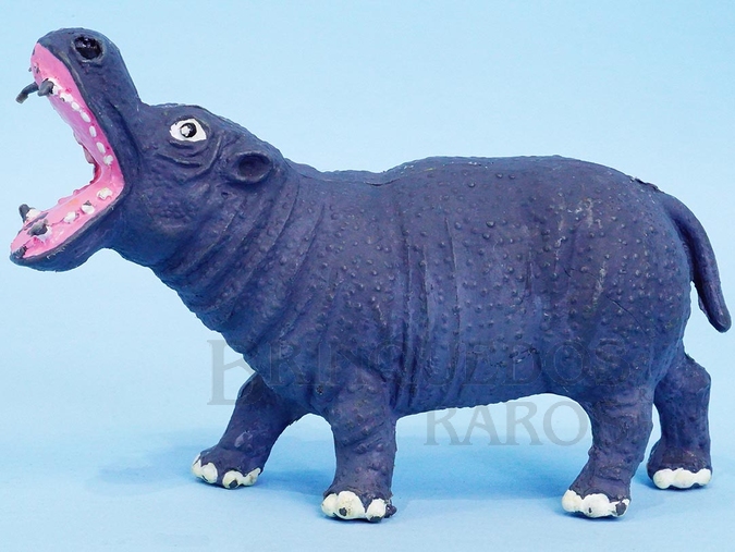 Brinquedo antigo Hipopótamo Série Zoológico Década de 1960