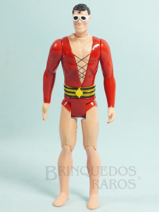 Brinquedo antigo Homem Borracha articulado Coleção Super Powers Ano 1987 Brinquedo antigo Homem Borracha articulado Coleção Super Powers Ano 1987