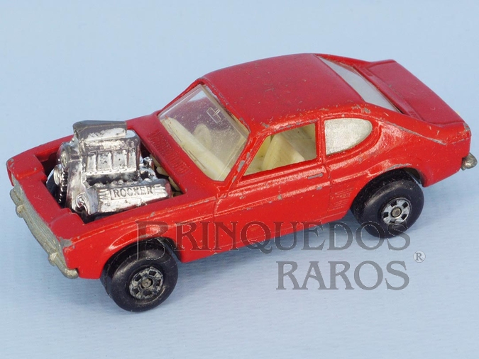 Brinquedo antigo Hot Rocker Rola-Matics vermelho Brazilian Matchbox Inbrima 1970