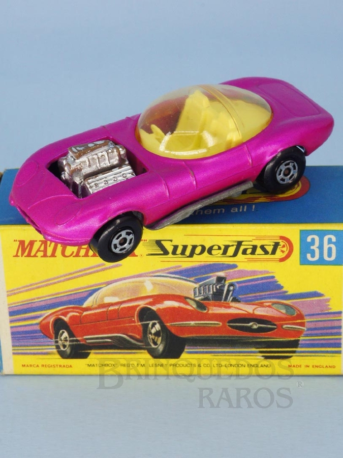 Brinquedo antigo Hot Rod Draguar Superfast pink