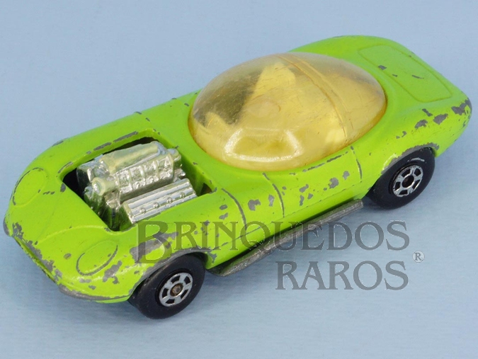 Brinquedo antigo Hot Rod Draguar Superfast verde Brazilian Matchbox Inbrima 1970

