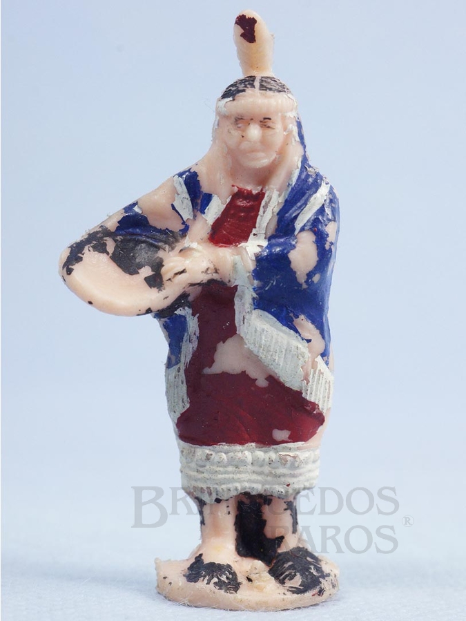 Brinquedo antigo Índia Velha com cesto Distribuído pela Trol e Viocena Década de 1970