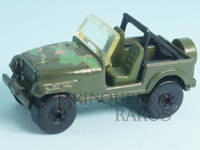 Brinquedo antigo Jeep CJ-7 Army Green Star Mattel Ano 1981