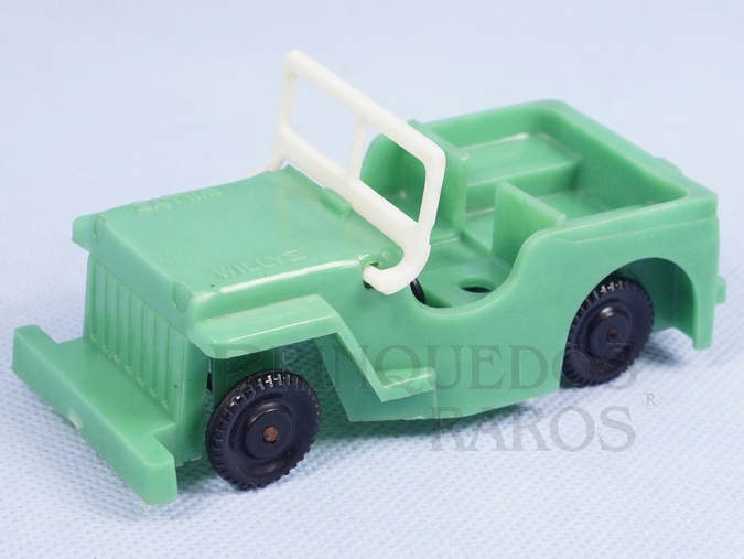 Brinquedo antigo Jeep Willys com 11,cm de comprimento Década de 1960