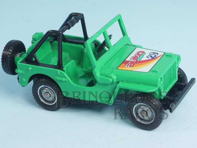 Brinquedo antigo Jeep Willys MB 1942 versão Rallye Datado 07-1982
