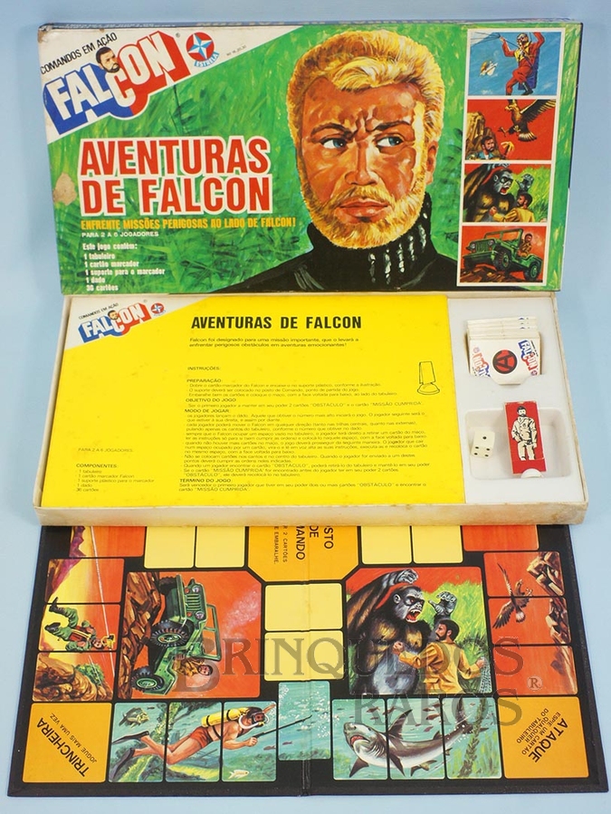 Brinquedo antigo Jogo Aventuras do Falcon Ano 1979