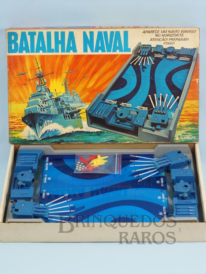 Brinquedo antigo Jogo Batalha Naval completo 100% original Década de 1980