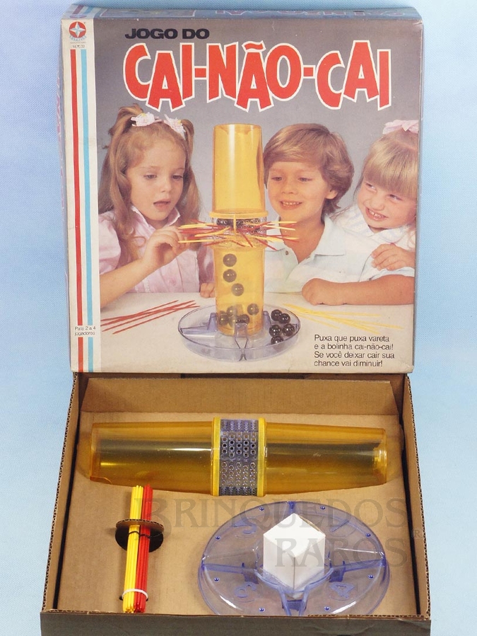 Brinquedo antigo Jogo Cai-Não-Cai completo Ano 1980