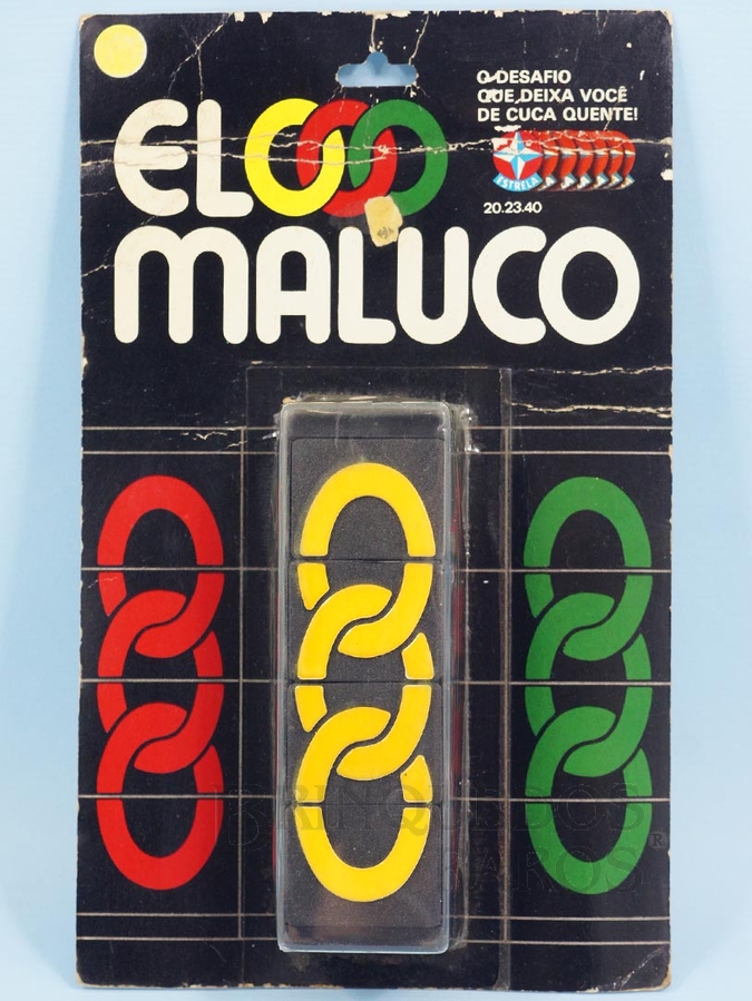 Brinquedo antigo Jogo Elo Maluco perfeito estado Blister lacrado Ano 1981